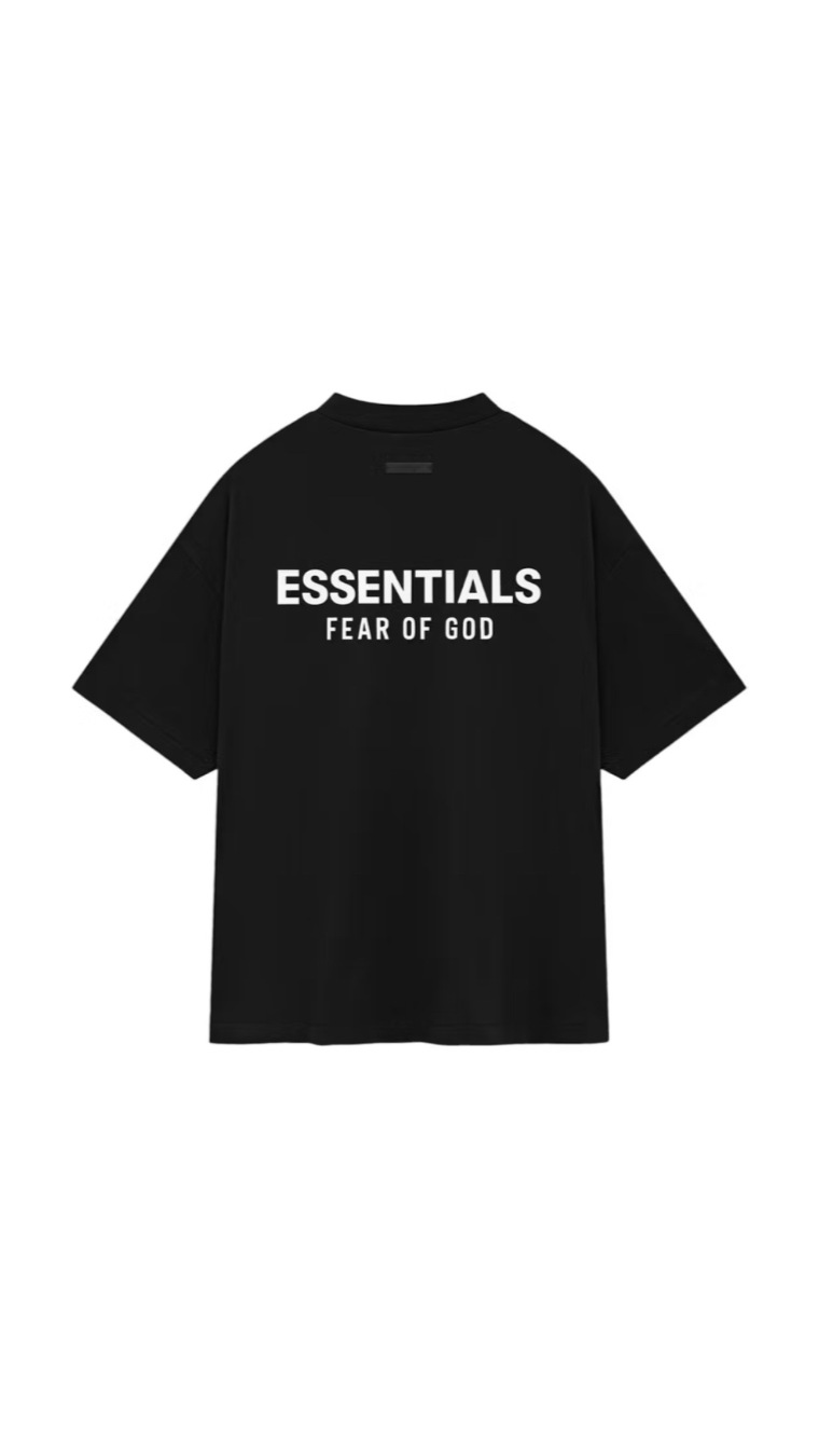 Essentials Fear of God Jersey Crewneck T-Shirt "Black"